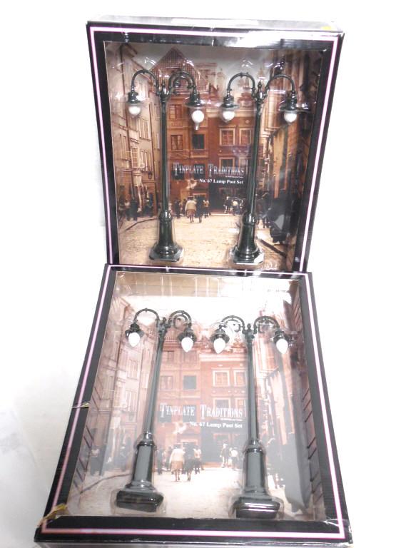 Lot of 2 Tinplate Traditions No. 67 Lamp Posts M.T.H. (1 of 4)
