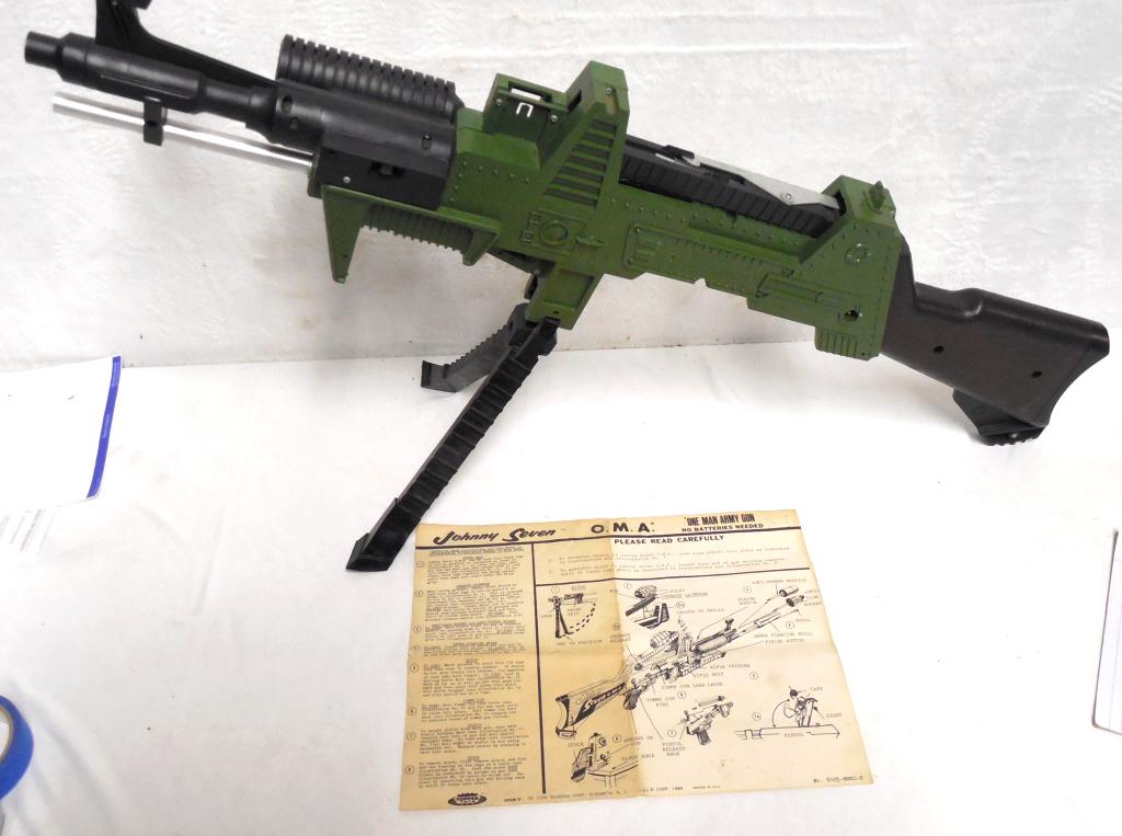 Johnny Seven One Man Army Gun Topper Toys instruction: instruction paper but not the accessories shown on paper used as is see photos