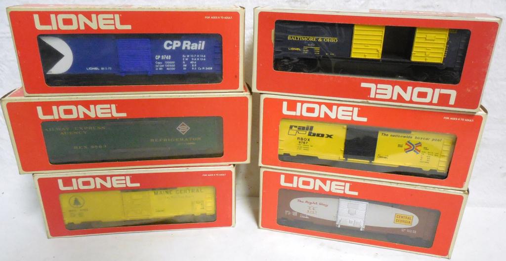 Lot of 6 Lionel Train Cars O Gauge original boxes  used (1 of 4)