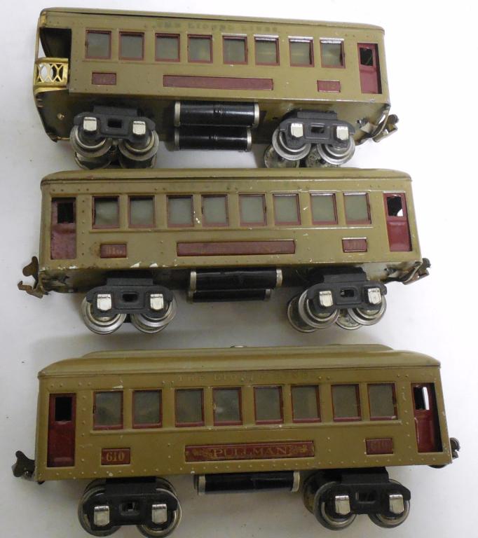 Lot of 3 Lionel Cars 2 Pullman 1 Observation O Gauge no (1 of 4)
