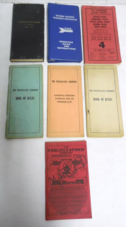 Lot of 7 Railroad Booklets Mostly PRR see photos (1 of 4)