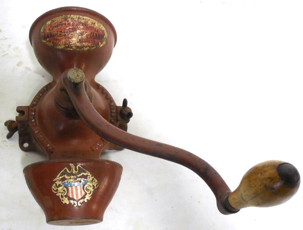 Coffee Grinder Wall Mount Landers Frary and Clark New: Landers Frary and Clark New Britian Conn Used as is see photos
