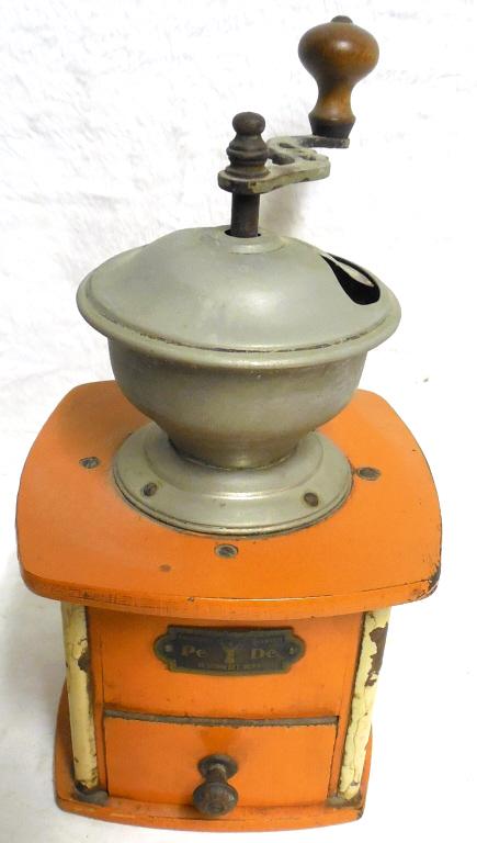 Coffee Grinder Pe De German Made see photo for: see photo for nameplate Used as is see photos