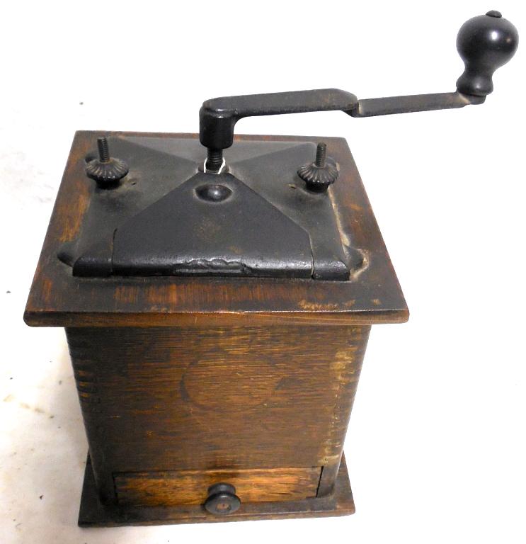 Coffee Grinder Delmar No. 99 see note found in drawer: see note found in drawer of grinder Used as is see photos
