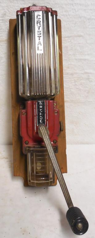 Coffee Grinder Wall Mount Glass Arcade "Crystal": Arcade "Crystal"