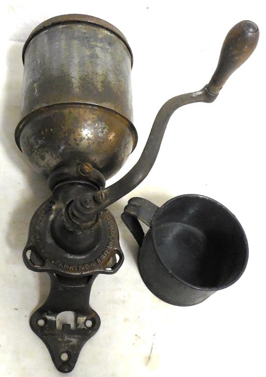 Coffee Grinder Wall Mount Landers Frary and Clark New: Landers Frary and Clark New Britian Conn Used as is see photos
