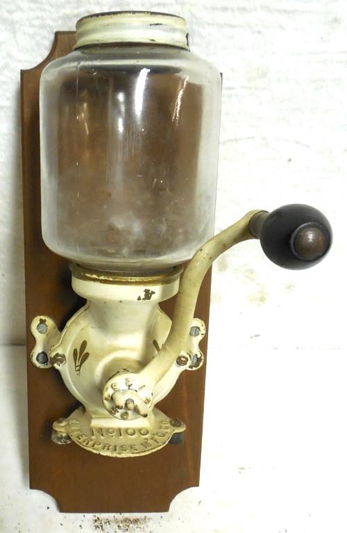 Coffee Grinder Wall Mount Glass Universal No. 100 Used: Universal No. 100 Used as is see photos