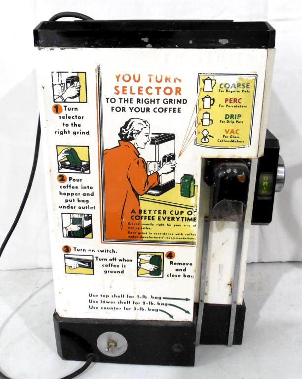 Enterprise Electric Coffee Grinder Commercial 30" TALL: 30" TALL Untested NO SHIPPING Pick-Up Only Used as is see photos