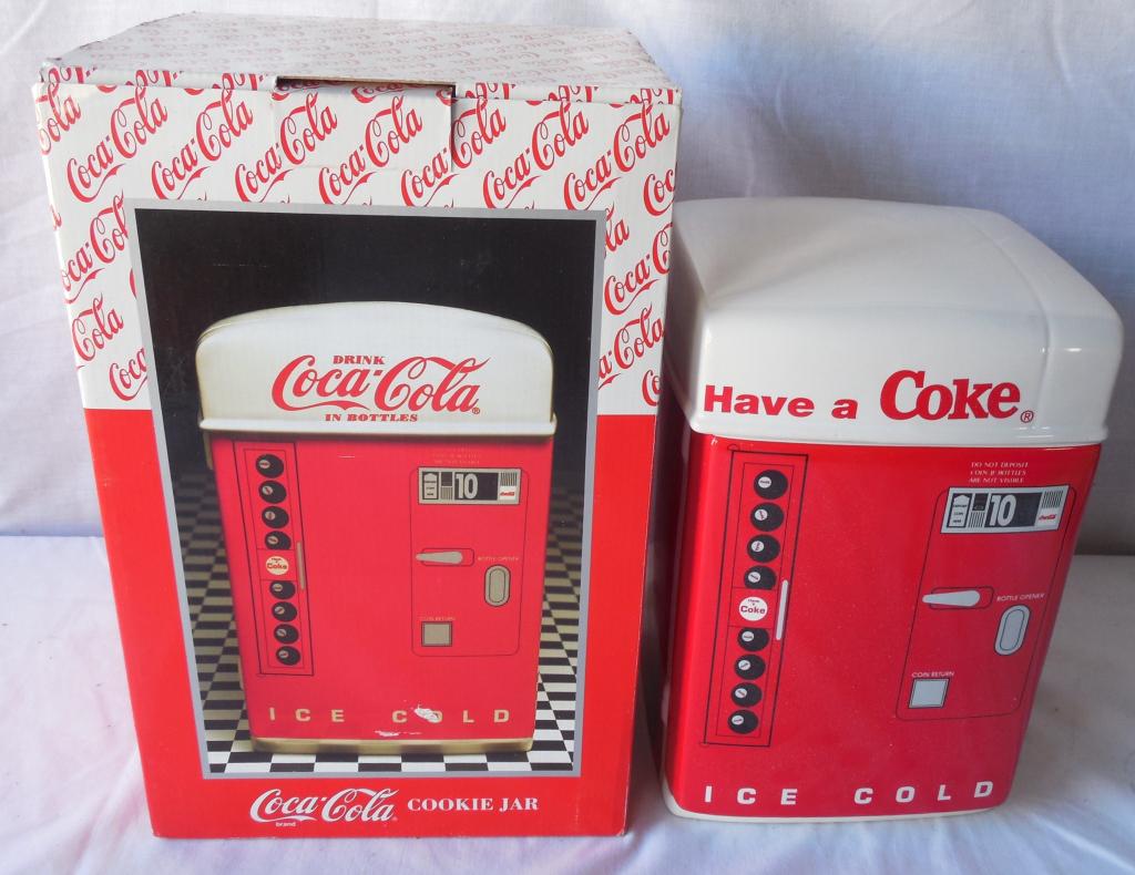 Coca-Cola Cookie Jar in Original Box-China 12 in x 8 in: 12 in x 8 in --see photos