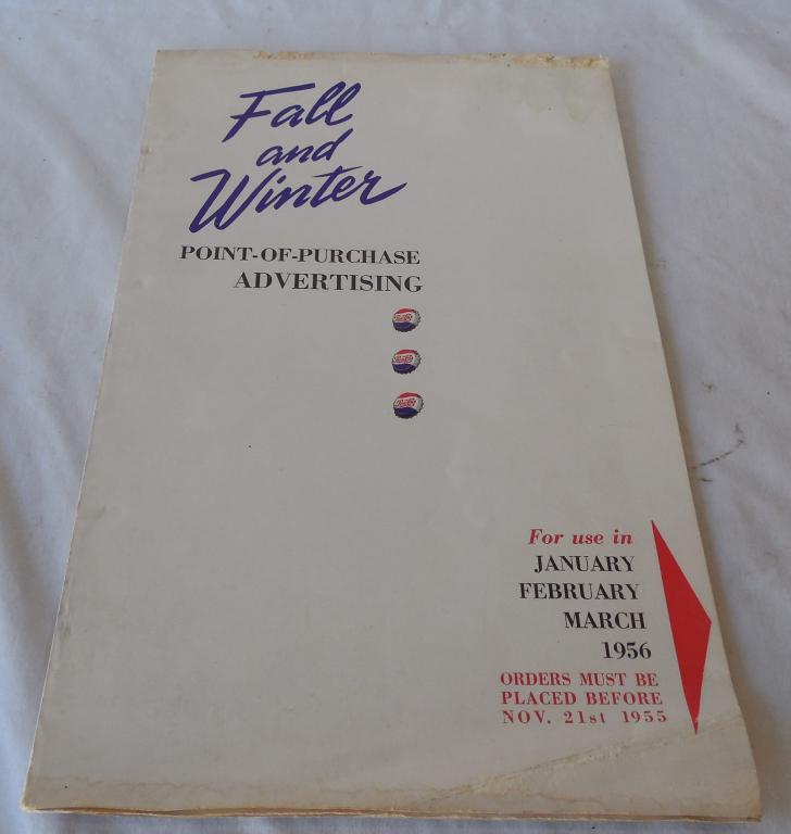 Coca-Cola Point of Purchase Pamphlet 1956 some water: some water damage nice graphics 1955-56