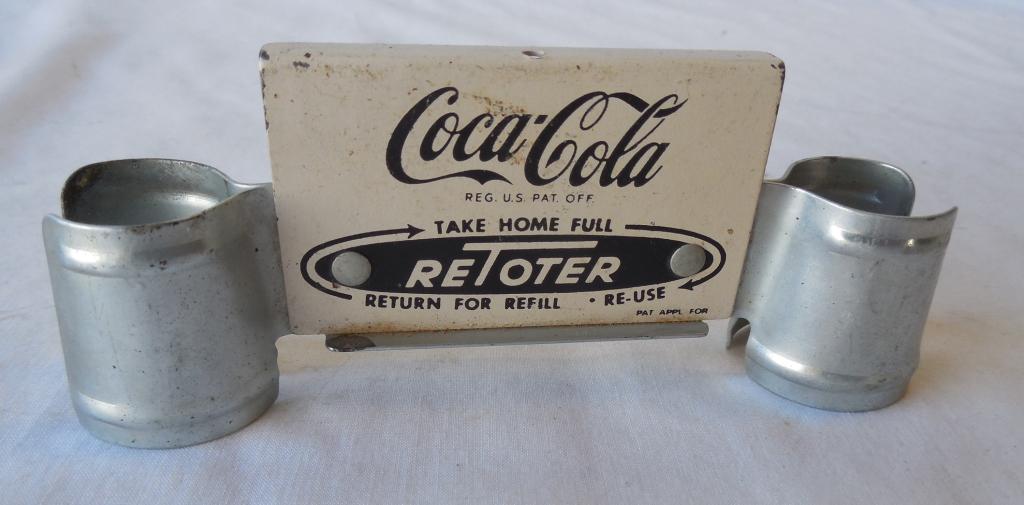 Coca-Cola 2 Bottle Carrier Metal see photos: see photos