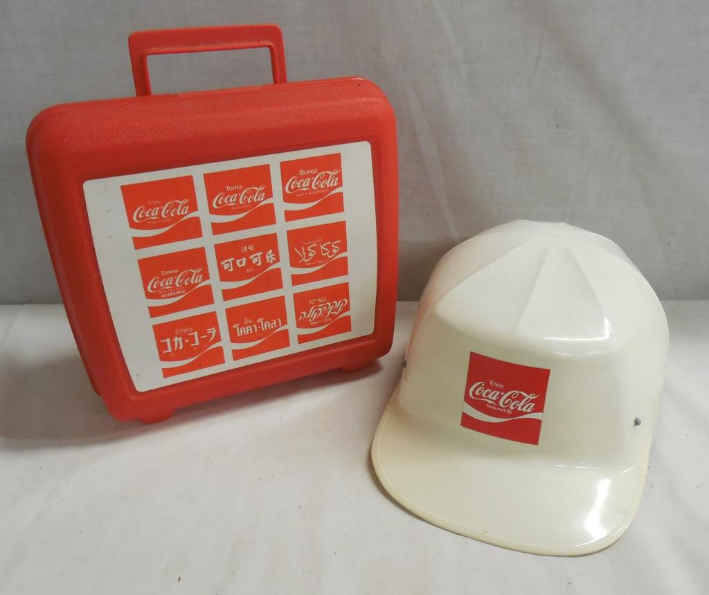 Coke Hard Hat and Lunch Box see photos: see photos