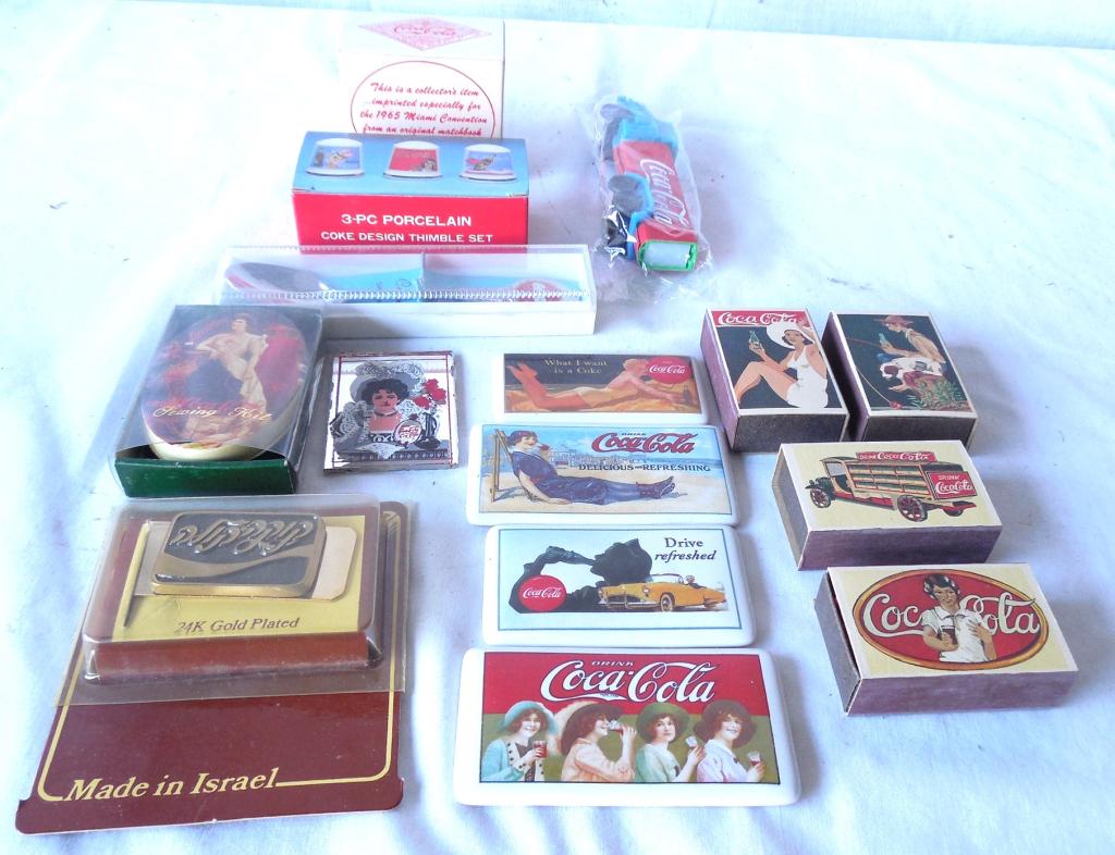 Coke Novelty Items Matches/Magnets/ Pez / Etc. see: see photos