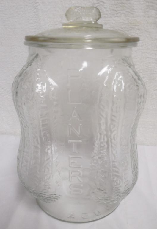 Mr. Peanut 4 Corner Peanut Counter Display Jar no (1 of 3)