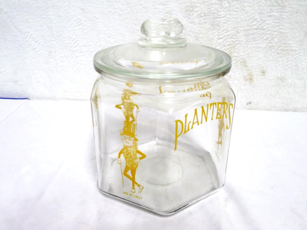 Mr. Peanut 6 Sided Counter Display Jar no chips, 10" (1 of 3)