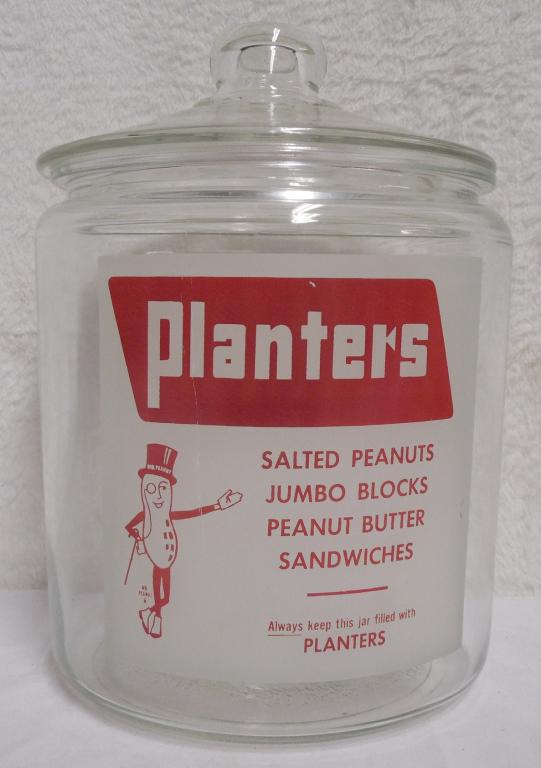 Planters Peanuts glass counter display jar Nice (1 of 2)