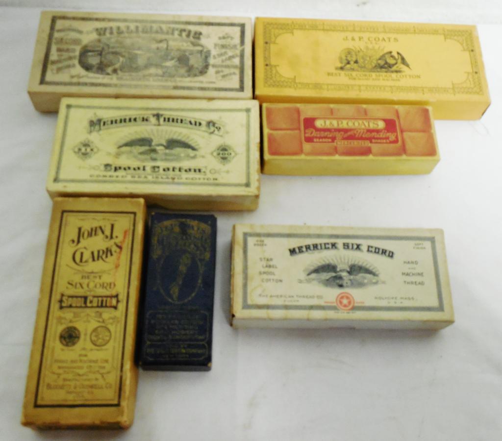 Lot of 7 Thread Boxes Some Empty Some Not Different (1 of 8)