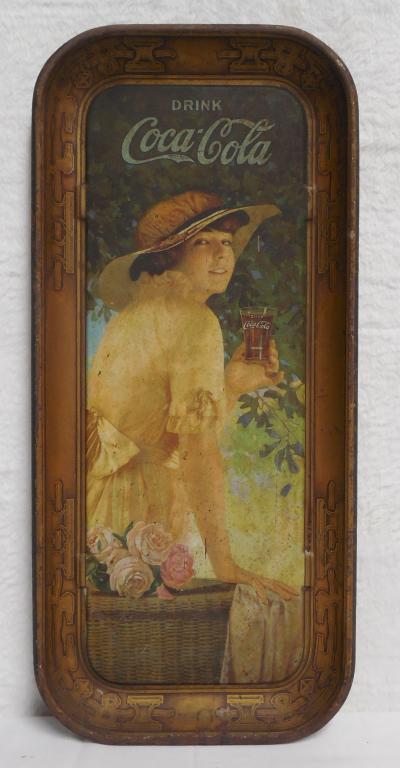 Metal Coca Cola tray worn, see photos (1 of 3)