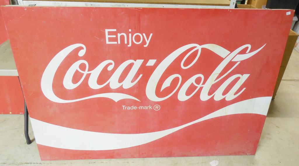 Large Coca-Cola Metal Sign 5Ft 6'' x 44'' some (1 of 2)