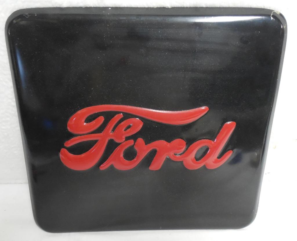 Ford Sign Steel Repainted 12'' x 13'' (1 of 3)