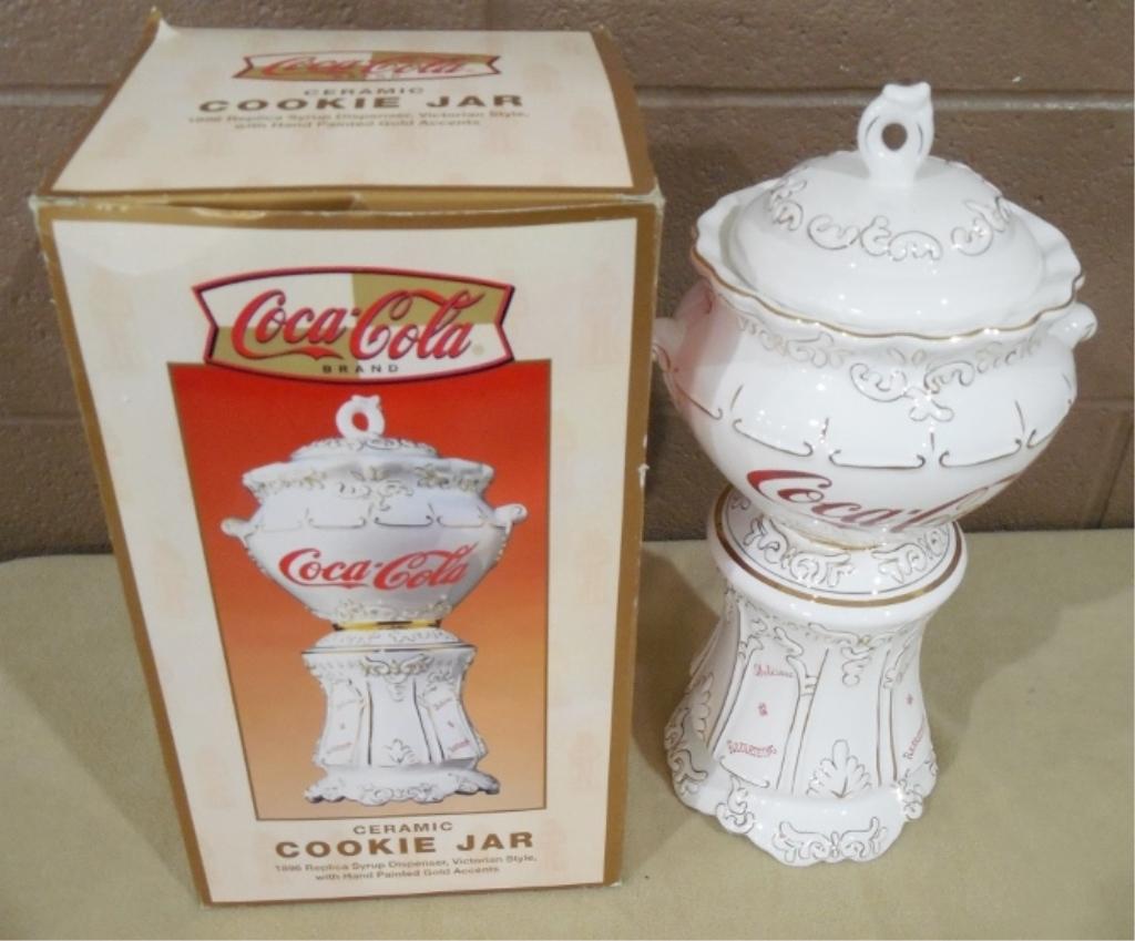 Coca-Cola Syrup Dispenser Cookie Jar NIB see photos (1 of 3)