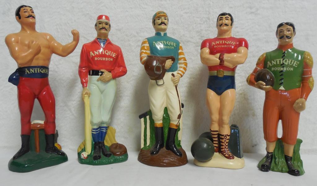 lot of 5 Antique Bourbon figurines composite, all in (1 of 5)