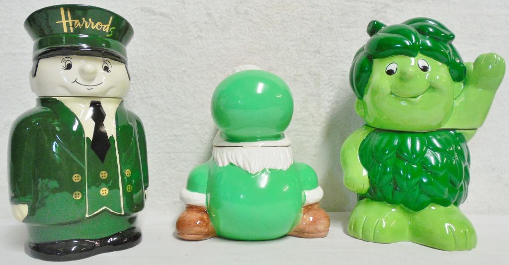 3 assorted glass cookie jars Green Giant Sprout, (1 of 5)
