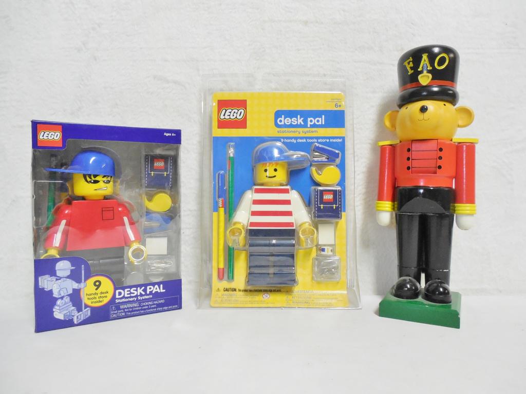 2 Lego Desk Pals & ! FAO Schwarz nutcracker nutcracker (1 of 3)