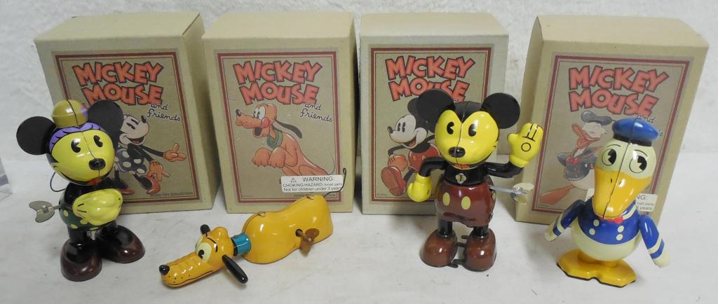 Lot of 4 Retro Disney Wind Ups NIB untested see photos (1 of 9)