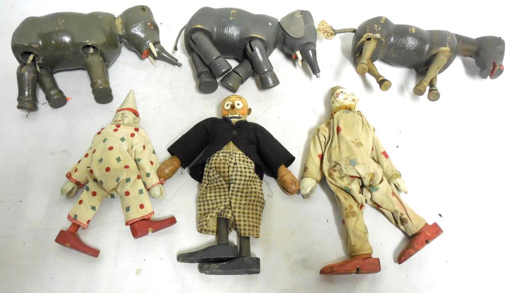 Clowns / Elephants /Horse Lot As Is All items have (1 of 9)