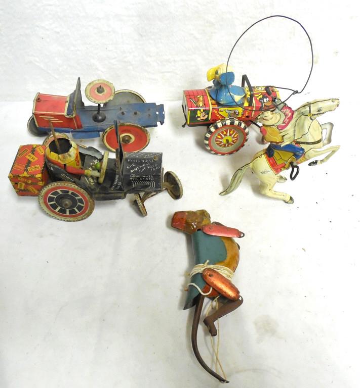 Lot of 5 Tin Wind Ups Lone Ranger Others all have (1 of 9)