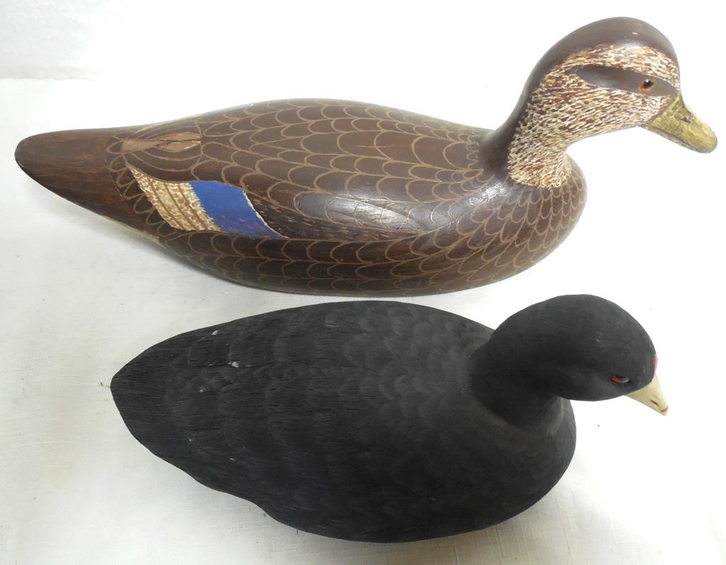 Pair of Hand Carved Decoys Chancey Patterson NY  / Dick (1 of 7)