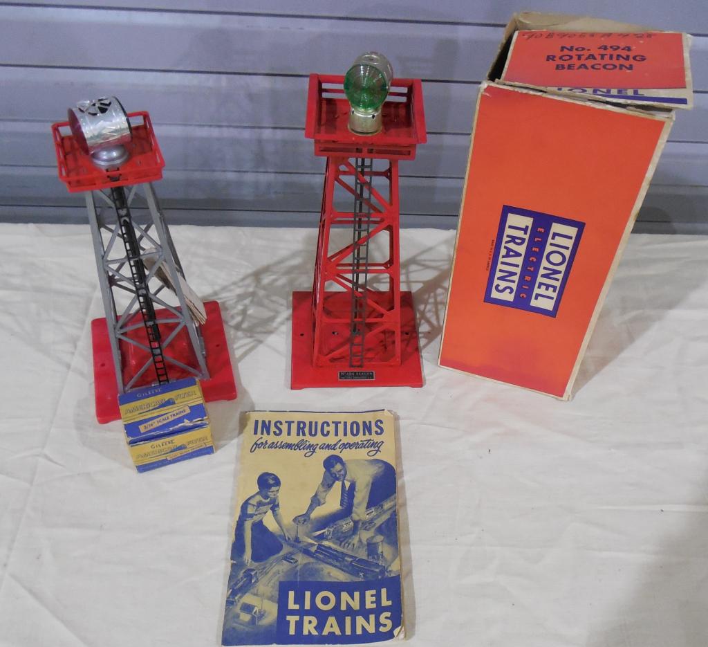 Pair of RR Beacon Lights Lionel / American Flyer see (1 of 4)