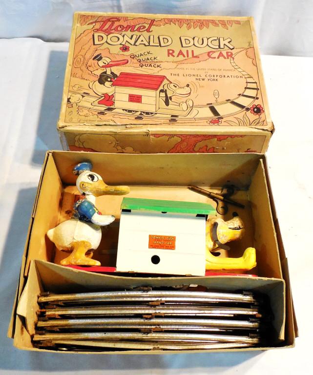 Lionel Donald Duck Hand Car 1107 AS IS key but does not (1 of 8)