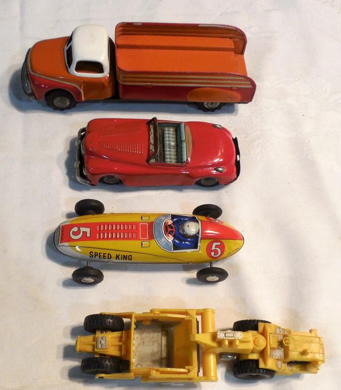 Hubley Grader / 3 Japanese Toys Lot of 4 see photos (1 of 7)