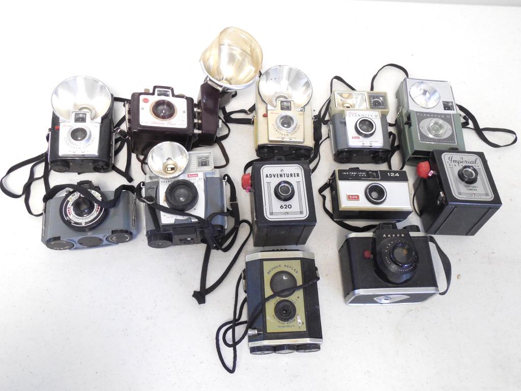 assorted cameras Kodak, Ansco, Imperial & others, (1 of 6)