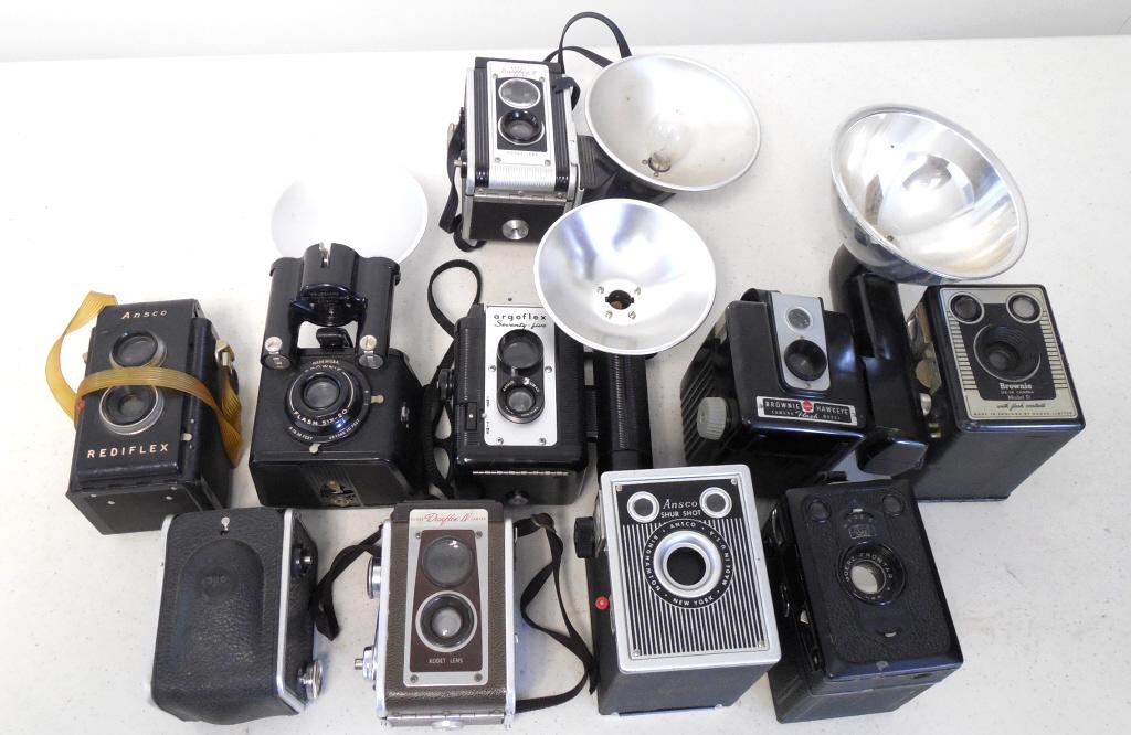 assorted cameras Kodak, Argus, Ansco & others, untested (1 of 6)