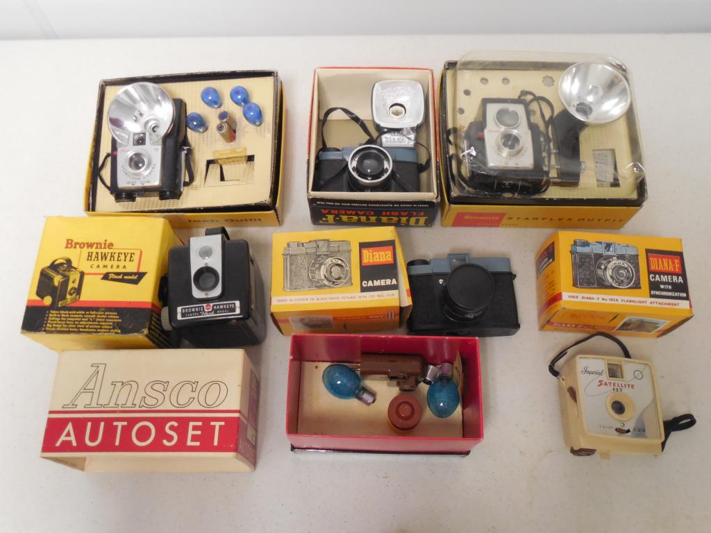 Assorted cameras Kodak, Ansco, & others, untested (1 of 5)