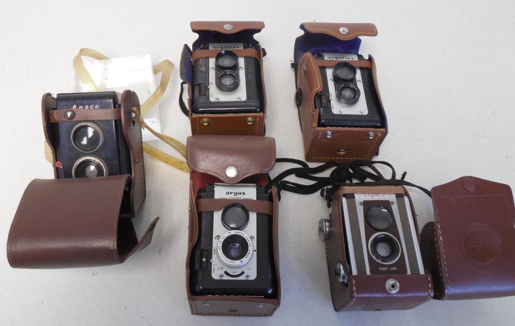 assorted cameras Ansco, Argoflex and others, untested (1 of 4)