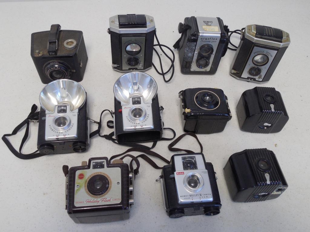 assorted cameras & flashes Kodak, Argus & others, (1 of 5)