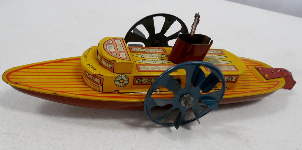 Tin River Boat Made in England Push Toy see photos (1 of 3)