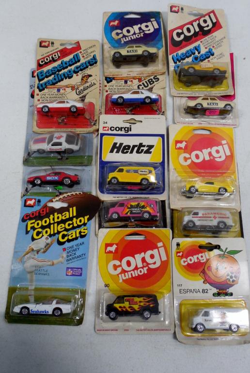 Lot of 13 Die Cast Cars Corgi Original Blisterpack some (1 of 3)