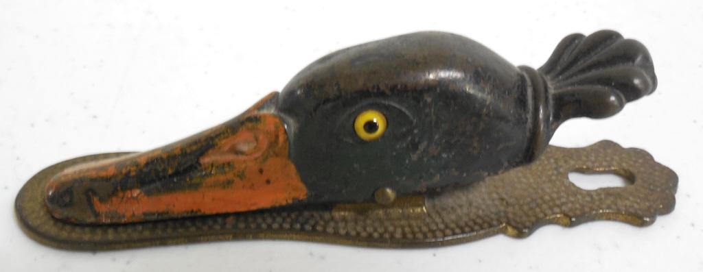 Brass Duck Letter / Paper Holder see photos: see photos