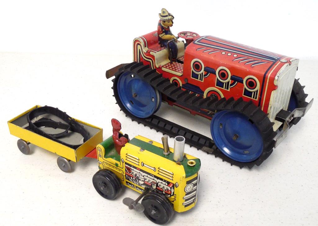 lot of 3 tin friction farm toys, one is Marx (1 of 9)