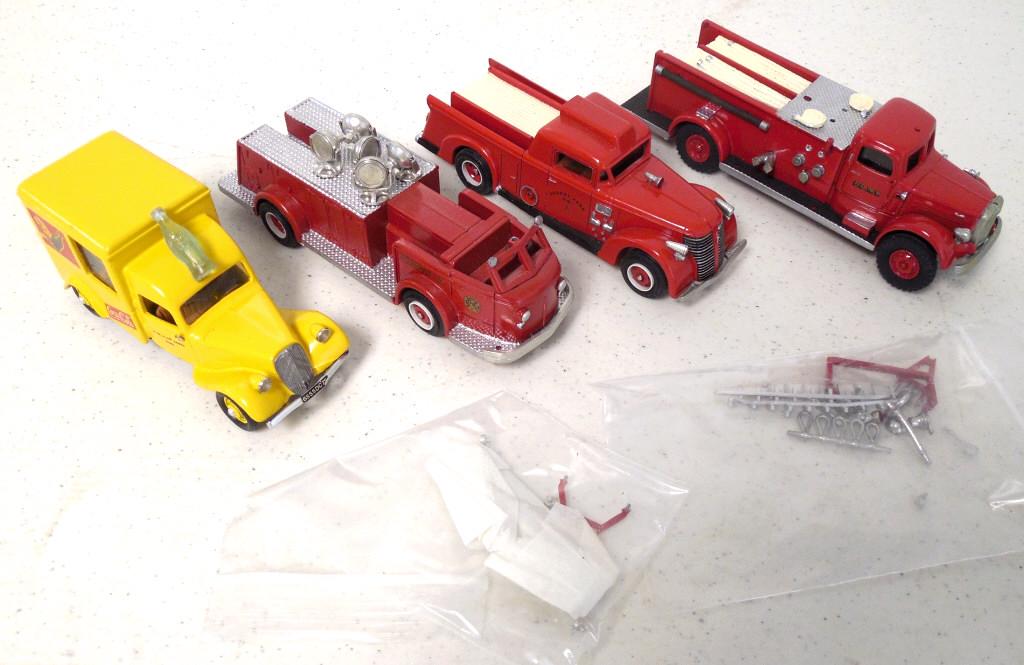 lot of 3 Fire Trucks & 1 Autohobby Coke Truck (1 of 11)