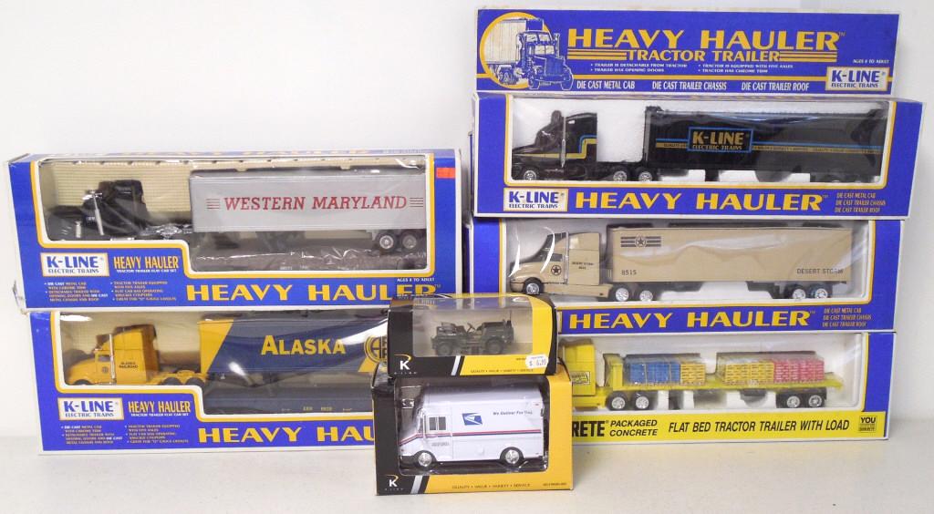lot of 5 K-Line heavy haulers & 2 K-Line kruisers (1 of 5)