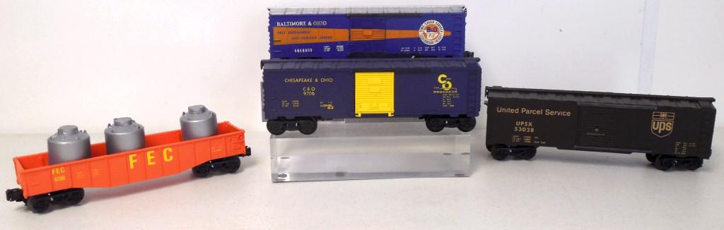 lot of 4 Lionel train cars w/ plain boxes (1 of 6)