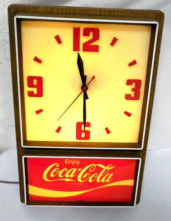 Plastic Coca Cola Plastic Wall Clock (1 of 4)