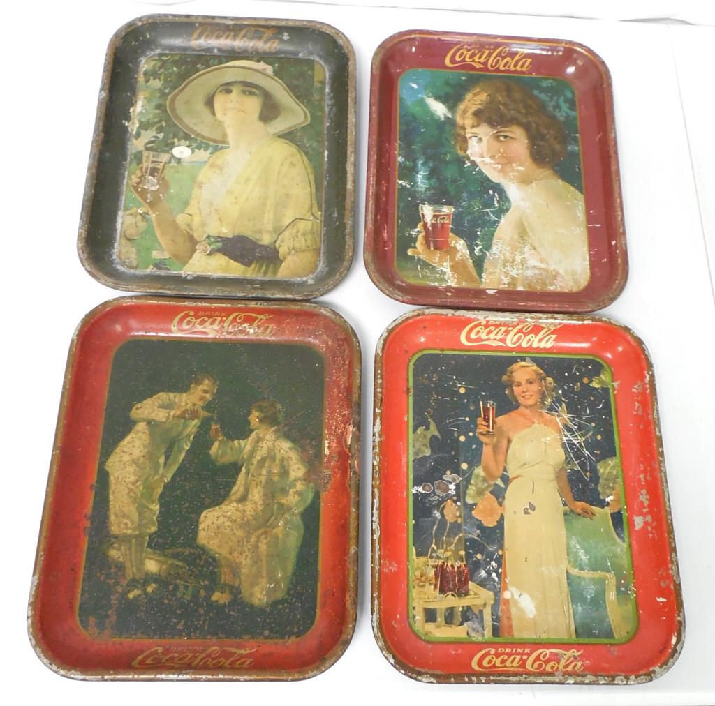 Lot of 4 Coca Cola Trays (1 of 9)