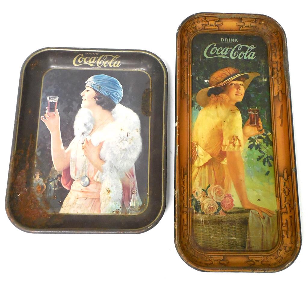 Lot of 2 Coca Cola Trays (1 of 8)
